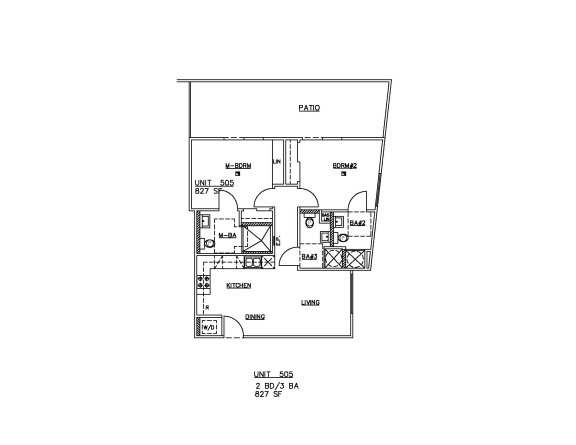 2 Bed 3 Bath A at The Fairfax Flats Apartments, Los Angeles, CA, 90019