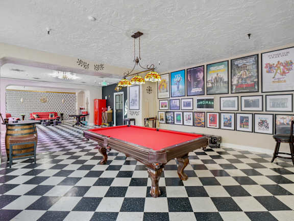 Pool table  at The Langham Apartments, Los Angeles, 90005