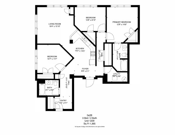 the residence at the domain floor plan