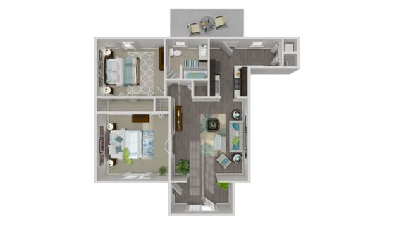 Floor Plan  The Spruce B1