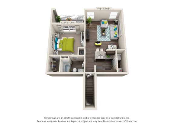 A2G Floor Plan at Echo at Lake Norman, Mooresville, NC 28117
