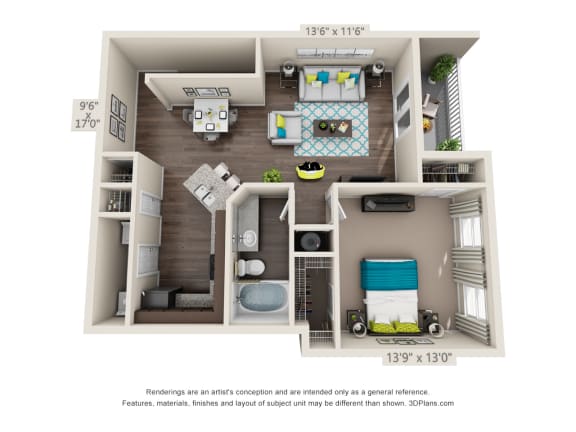 A3 Floor Plan at Echo at Lake Norman, Mooresville, NC