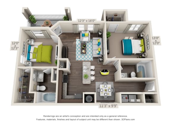 B10 Floor Plan at Echo at Lake Norman, North Carolina, 28117