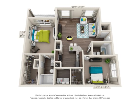 B1 Floor Plan at Echo at Lake Norman, Mooresville, NC