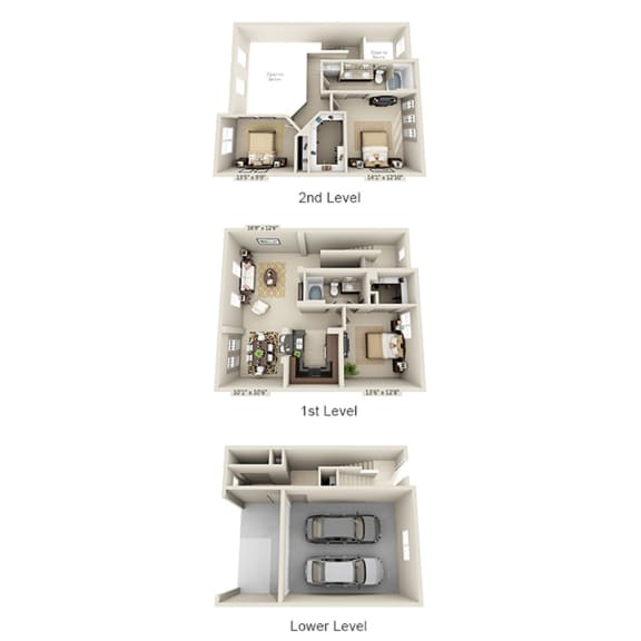 C2ATG2 Floor Plan at The Estates at Ballantyne, Charlotte, NC