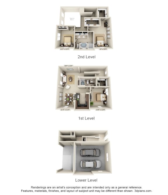 C3ATG2 Floor Plan at The Estates at Ballantyne, Charlotte, 28277
