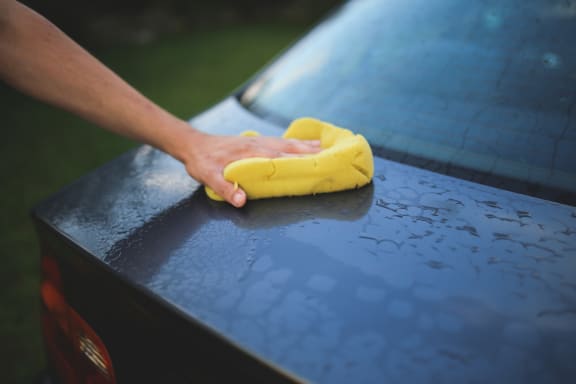 Washing car at Seven Pines, Alpharetta, 30022