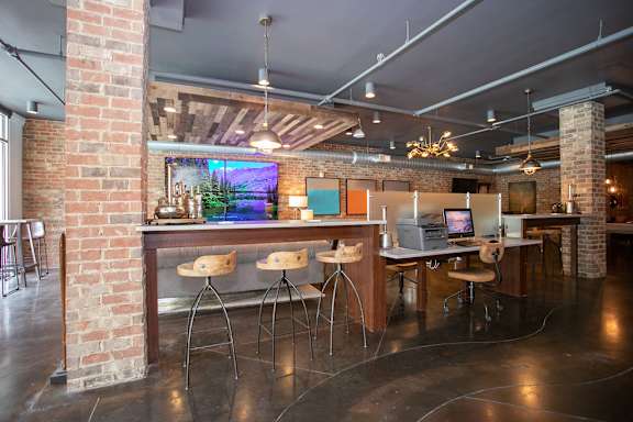 Clubroom area at Mariposa Lofts, Georgia