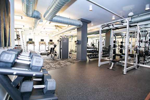 Gym area at Mariposa Lofts, Atlanta