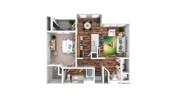 Floor Plan  Melborne Floor Plan at The Pointe at Suwanee Station, Suwanee, GA, 30024
