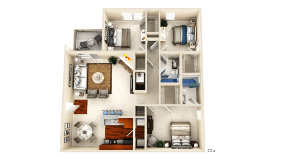 C1a--3 Bed/ 2 Bath