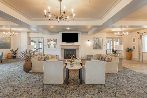Classic Living Room at The Villas at Ellis Manor, Fresno, California