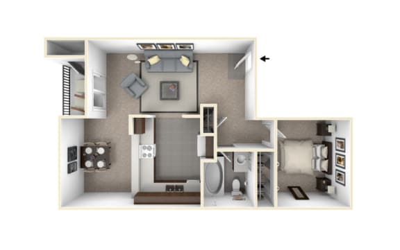 Brix Apartments Floor Plan at Brix, Washington