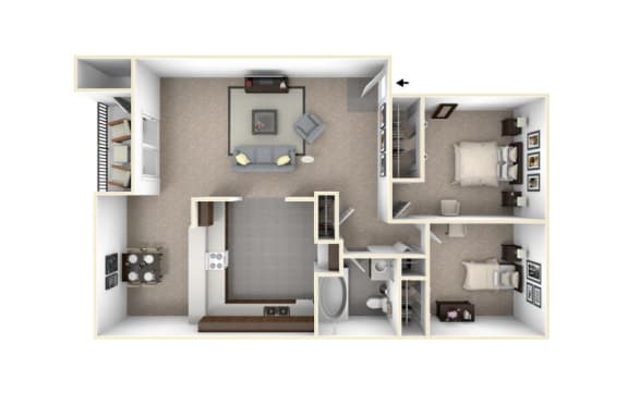 Brix Apartments Floor Plan at Brix, Walla Walla, WA, 99362