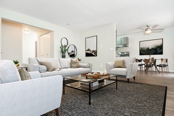 Living And Dining Area at University Glen, University Place, WA, 98466
