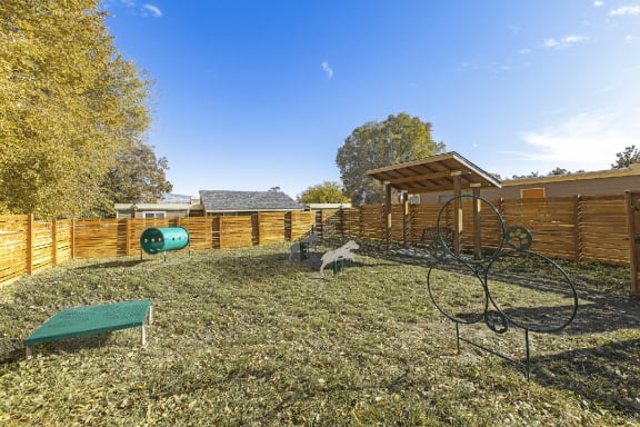 Dog run and play area at Park View Apartments, Wenatchee, WA