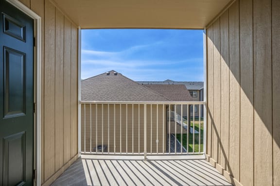 Private balcony attached to apartment in Kennewick wa.