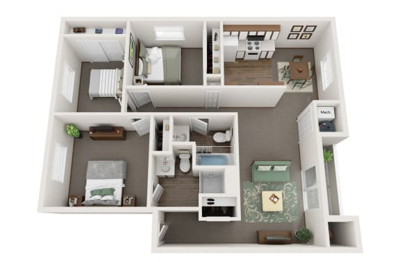 Floor Plan  3 Bed 2 Bath Floor Plan at Shiloh Glen, Montana