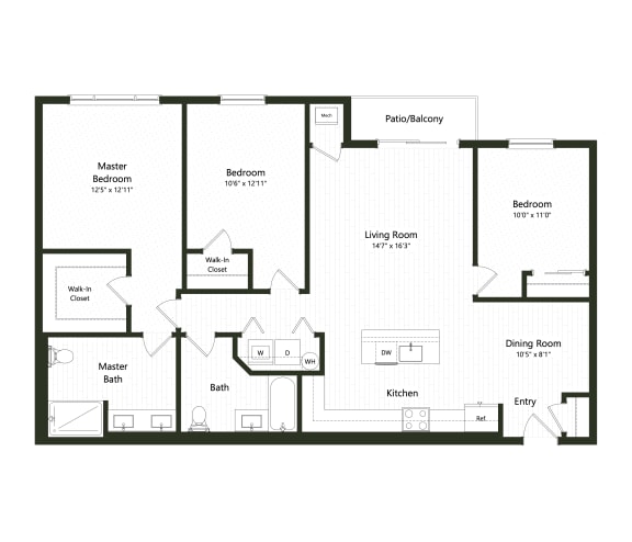 Floor Plan  3B-1