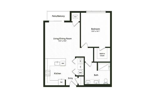 Floor Plan  1B-1