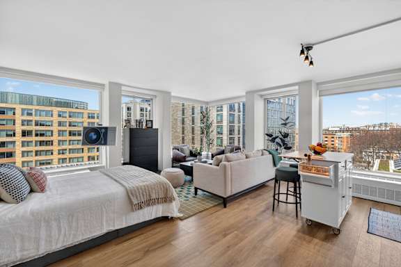 Cozy Living Room at Reflections at the Wharf, Washington, DC