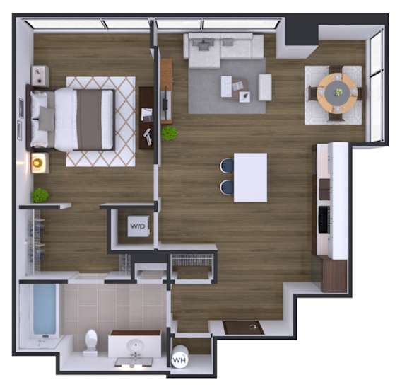 1 bedroom 1 bath V at Artline Apartments, Washington-DC, 20024