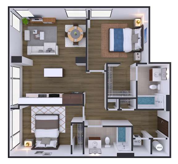 2 bedroom 2 bath H at Artline Apartments, Washington, DC
