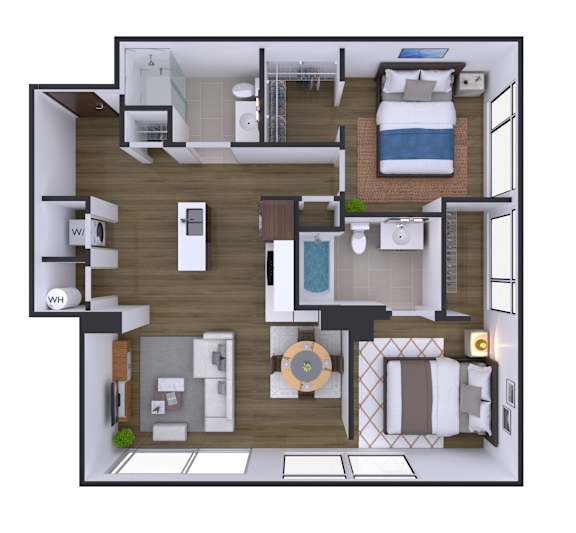 2 bedroom 2 bath G at Artline Apartments, Washington, DC, 20024