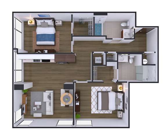 2 bedroom 2 bath O at Artline Apartments, Washington, DC