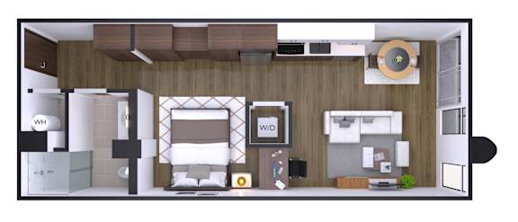 Studio 1 bath V at Artline Apartments, Washington, 20024