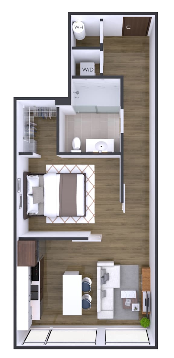 Studio 1 bath S at Artline Apartments, Washington-DC, 20024