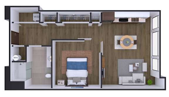 1 bedroom 1 bathroom J at Artline Apartments, Washington-DC, 20024