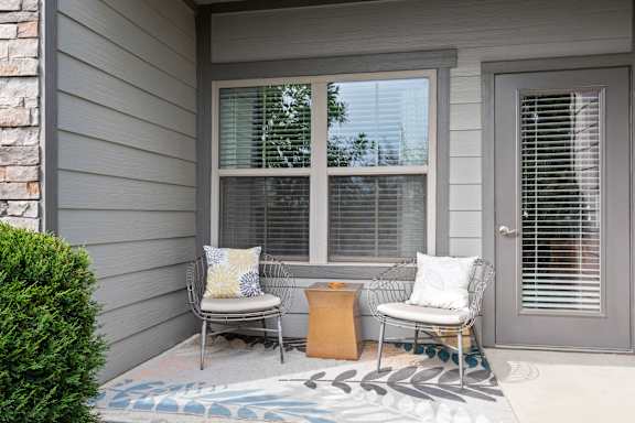 Plenty of patio seating to enjoy at Adara Overland Park, Overland Park, KS, Kansas