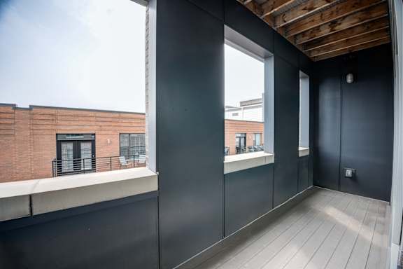 Spacious Balcony at 747 Apartments, Indianapolis