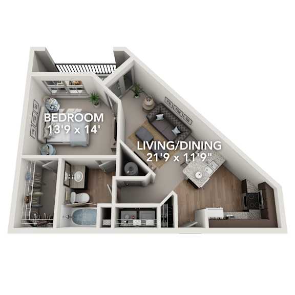 A3 floor plan at Adara Overland Park, Overland Park, 66213