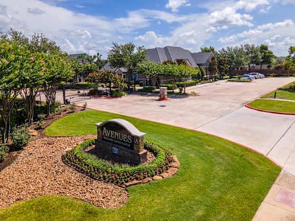 Sign Marks the entrance at Avenues at Shadow Creek Ranch Apartments, Pearland, 77584