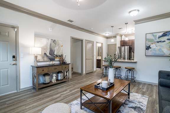 Furnished Living Room at Avenues at Tuscan Lakes, League City, 77573