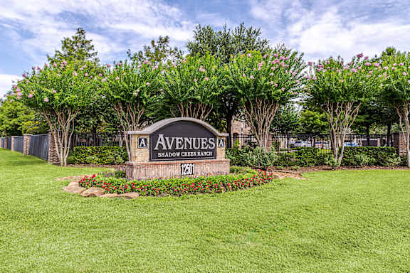 Property Signage at Avenues at Shadow Creek Ranch Apartments, Pearland, Texas
