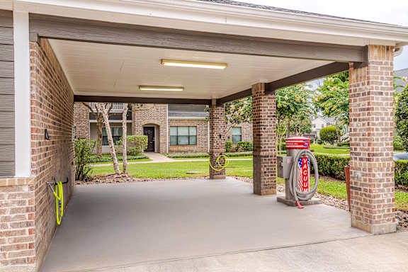 Fire Extinguisher at Avenues at Shadow Creek Ranch Apartments, Pearland, TX, 77584