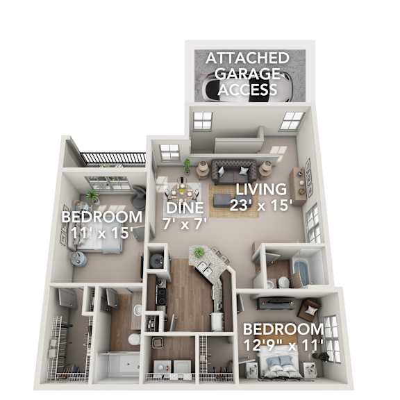 B2G - Attached Garage Included at Adara Overland Park, Overland Park, KS, 66213