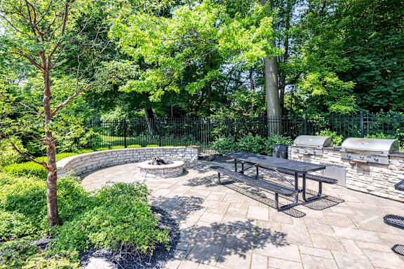 Picnic Area with a Fire Pit at Butternut Ridge Apartments, North Olmsted, Ohio