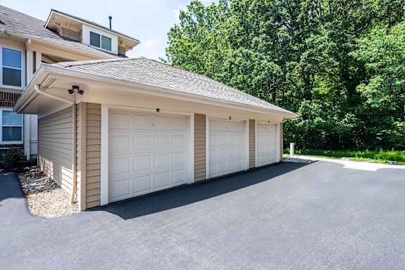 A Two-car Garage at Butternut Ridge Apartments, North Olmsted, Ohio