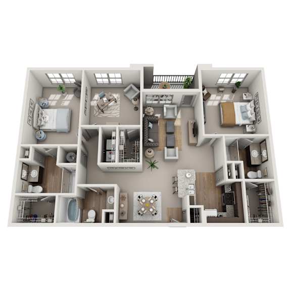 C1 floor plan at Adara Overland Park, Overland Park