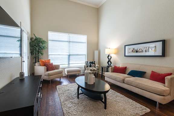 Living Room Interior at CityView, North Kansas City, MO