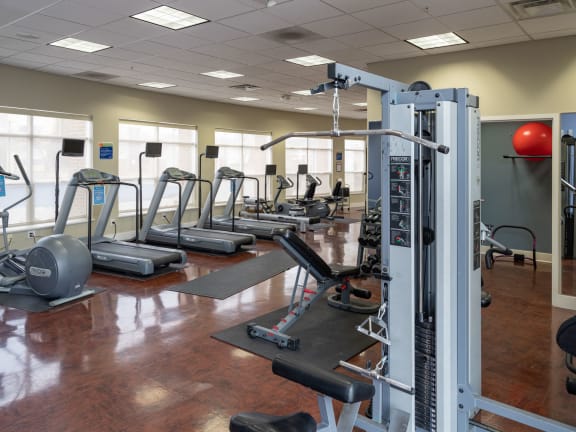 Fitness Center With Modern Equipment at CityView, North Kansas City