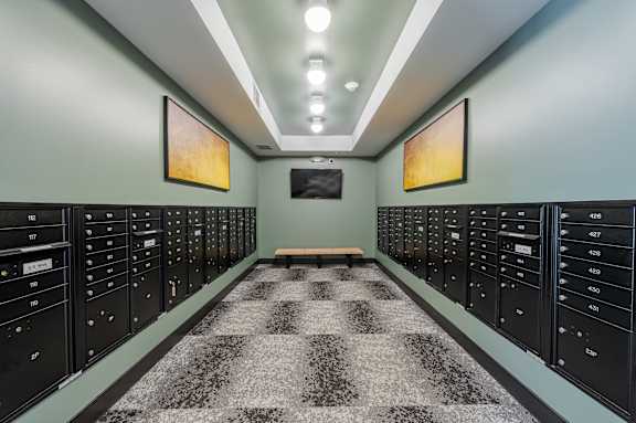 Modern Lobby at Edge 35 Apartments, Indiana, 46203