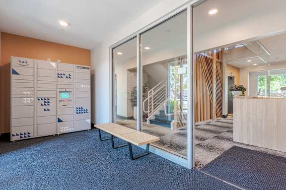 Main Lobby at Edge 35 Apartments, Indiana