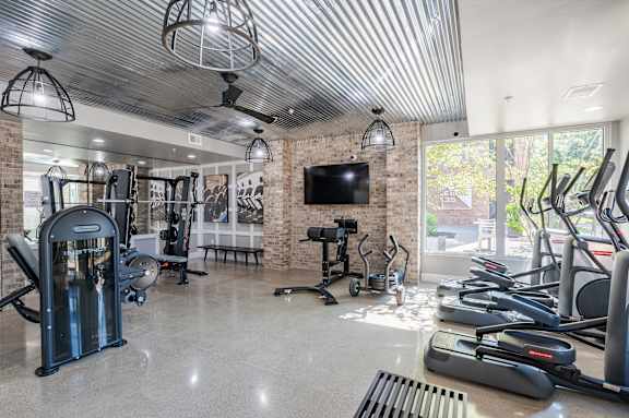 Fitness Center at 747 Apartments, Indianapolis