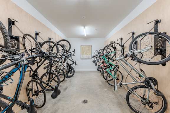 Bikes Parking at Edge 35 Apartments, Indianapolis, IN, 46203