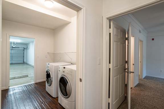 Washing machine and dryer at Grand Villas at Cinco Ranch, Katy, TX